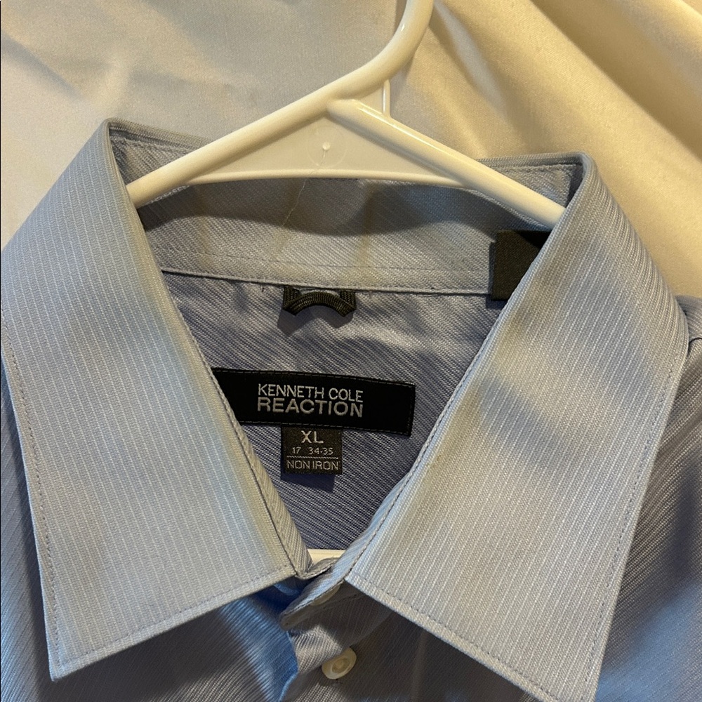 Kenneth Cole Reaction Men's Light Blue Dress Shirt